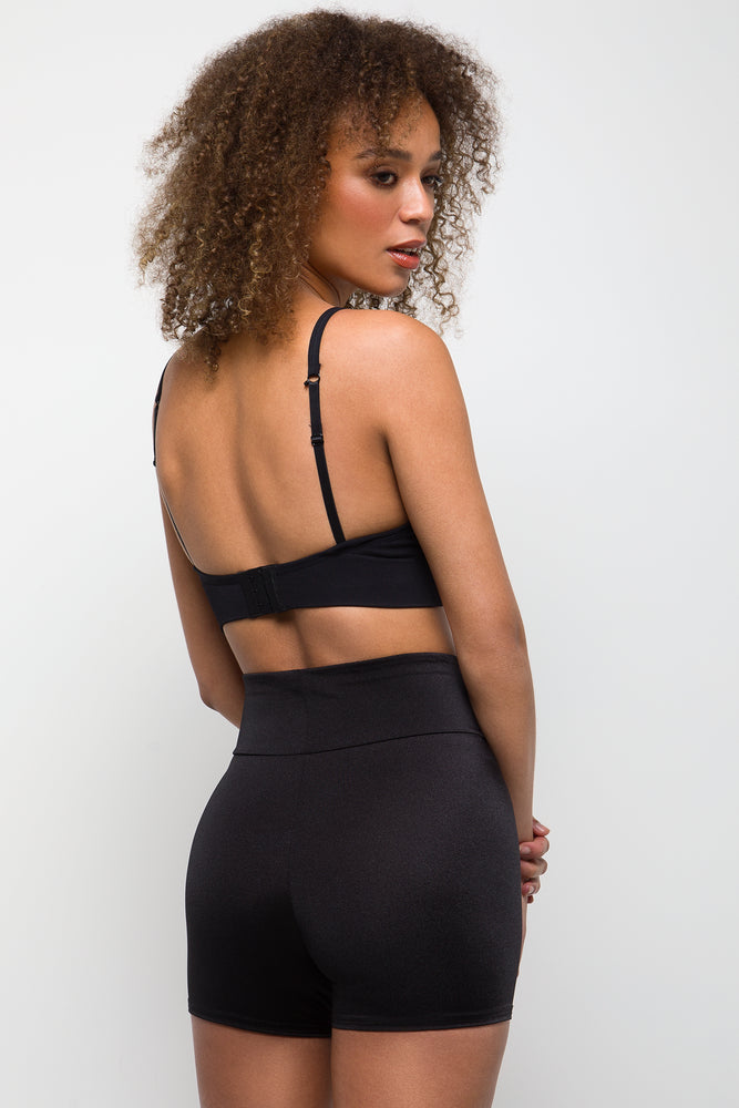 Wide Waist Shorts Black (2)
