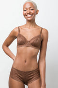 3 Pack Lace Boyleg Brown And Natural