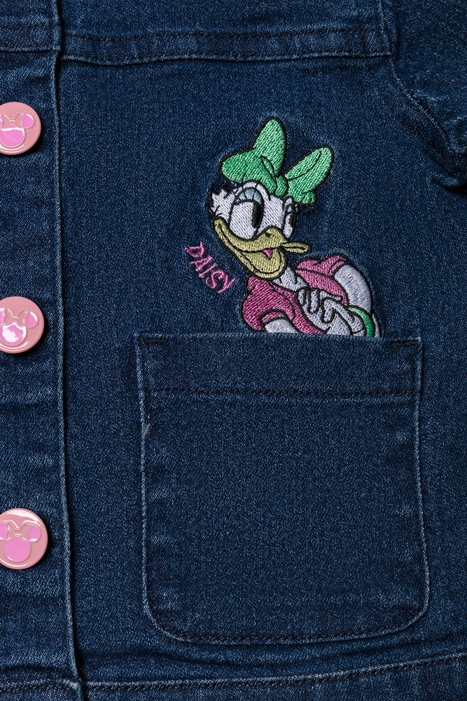 Minnie Mouse Embroidered Denim Jacket Blue