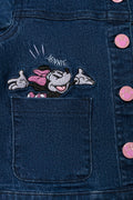 Minnie Mouse Embroidered Denim Jacket Blue (2)