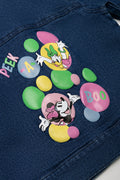 Minnie Mouse Embroidered Denim Jacket Blue (3)