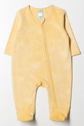 Rainbow Embossed Babygrow Yellow