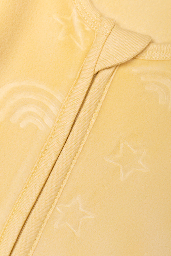 Rainbow Embossed Babygrow Yellow