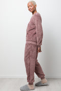 Self Love Sherpa Pyjama Set Mocha (1)