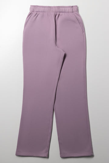 Straight Leg Trackpants Purple