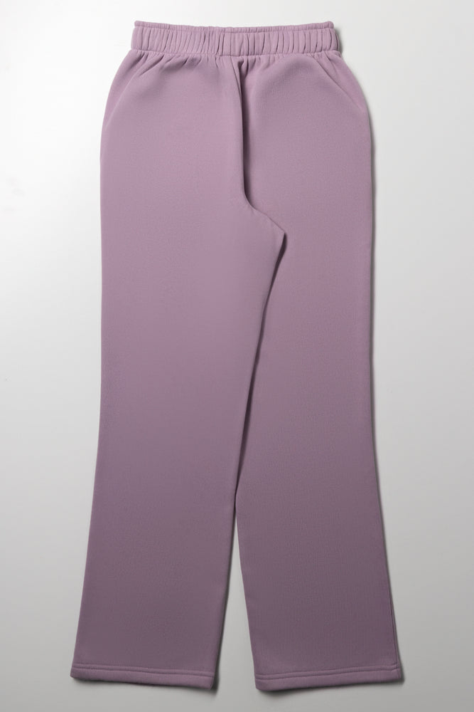 Straight Leg Trackpants Purple (2)