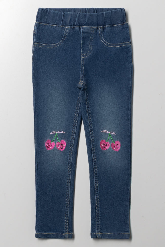 Cherry Jeggings Blue