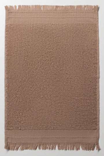Fringed Guest Towel Natural