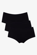 3 Pack Boyleg Panties Black (1)