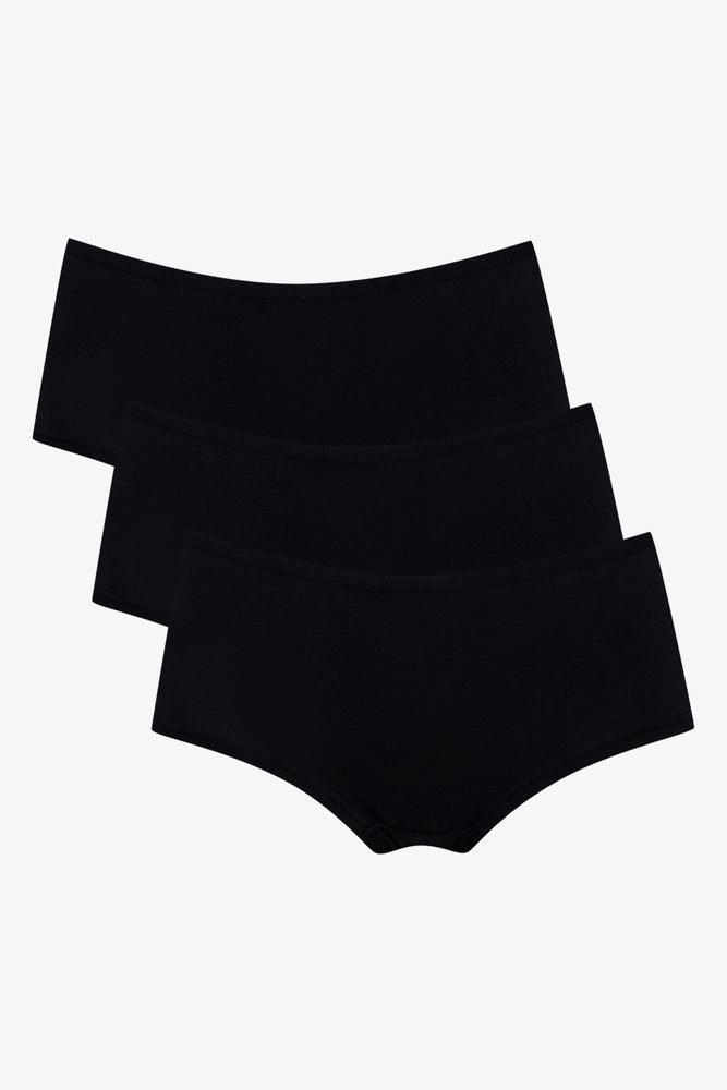 3 Pack Boyleg Panties Black (1)