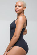Bonded Shapewear Bodysuit Brief Black (1)