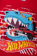 Hot Wheels Short Sleeve T-Shirt Red (1)