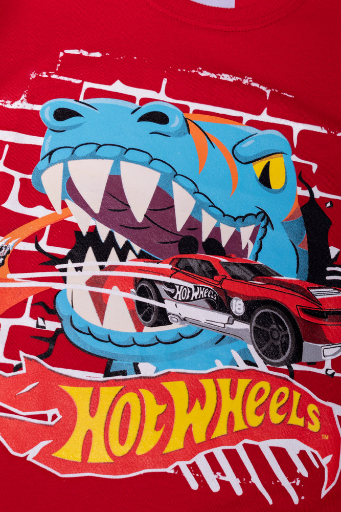 Hot Wheels Short Sleeve T-Shirt Red (1)