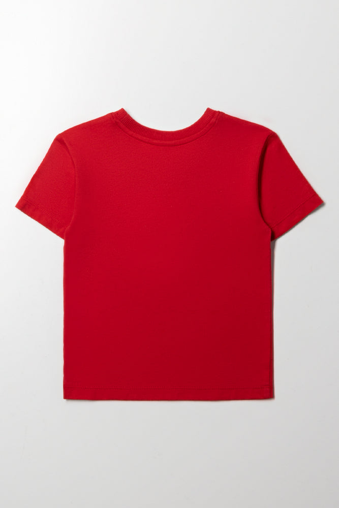 Hot Wheels Short Sleeve T-Shirt Red (2)