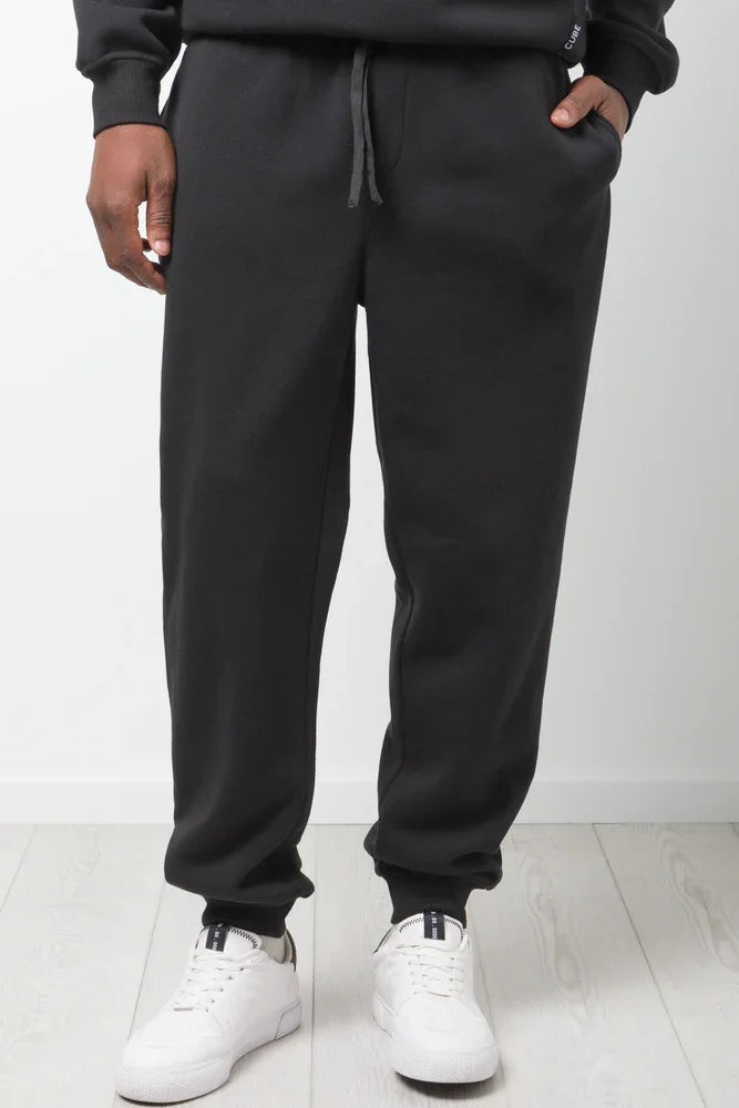 Cuffed Jogger Trackpants Black (1)