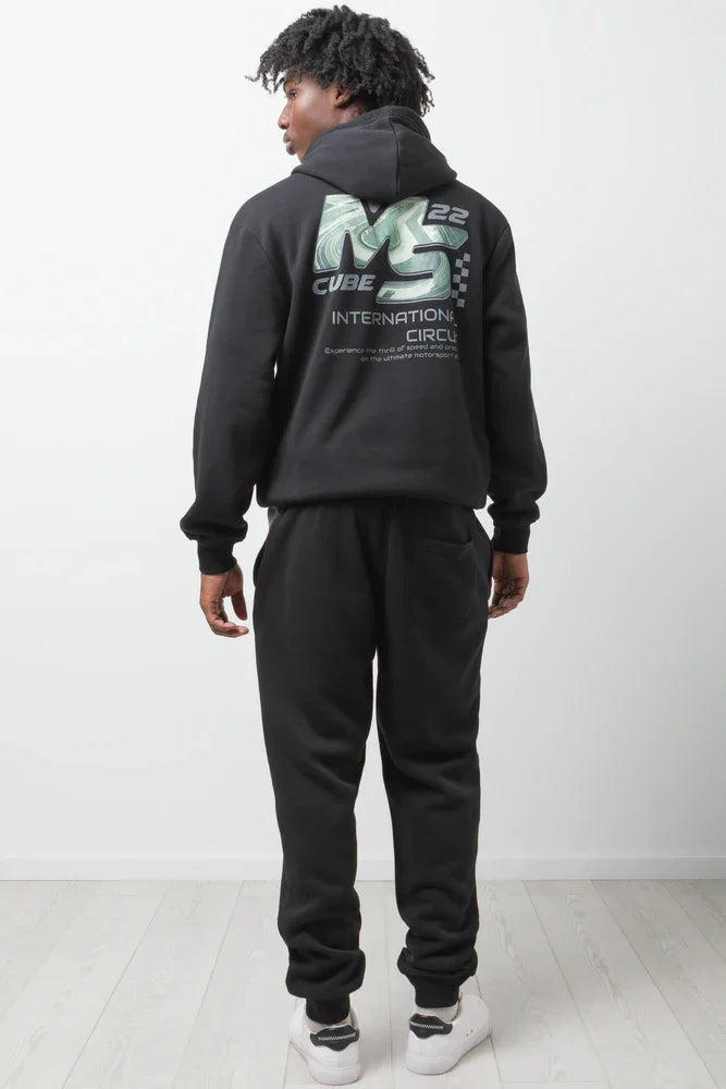Cuffed Jogger Trackpants Black (3)