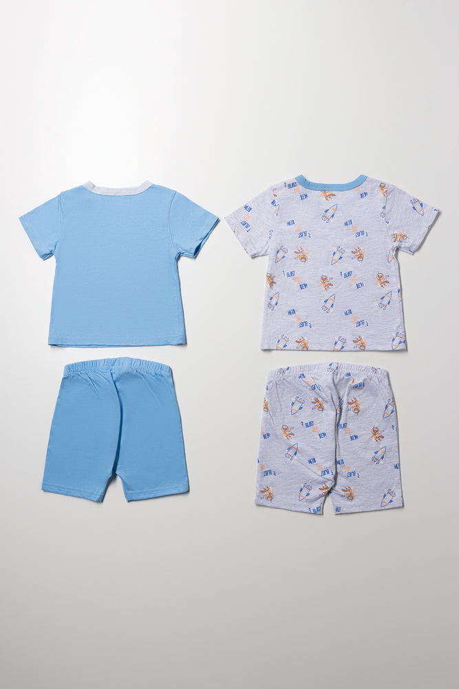 2 Pack Pyjamas Blue (5)