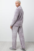 Sherpa Funnel Neck Pyjamas Purple (2)