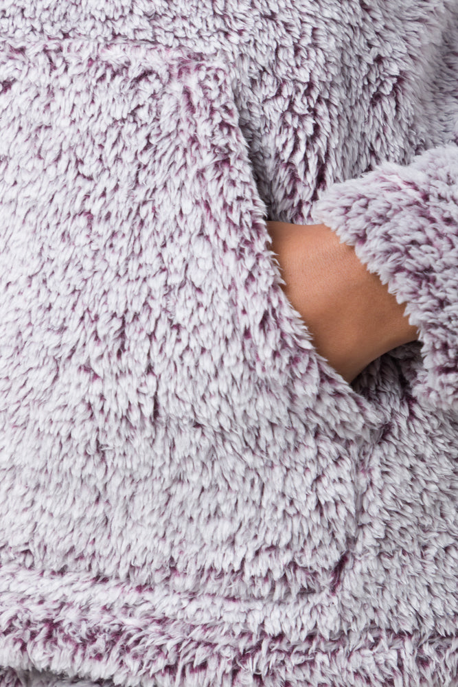 Sherpa Funnel Neck Pyjamas Purple (3)