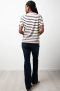 Short Sleeve Stripe T-Shirt Natural (2)