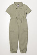 Denim Boiler Suit Green