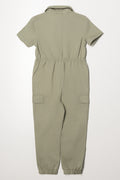 Denim Boiler Suit Green (2)