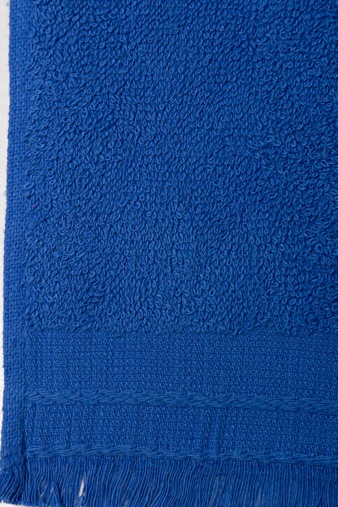 Fringed Guest Towel Blue (1)
