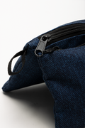 Denim Double Pencil Bag Blue (2)