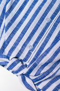 Front Tie Top Blue And White (1)