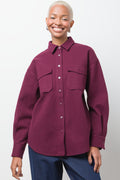 Melton Shirt Burgundy