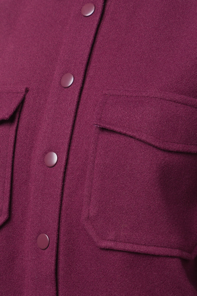 Melton Shirt Burgundy (3)