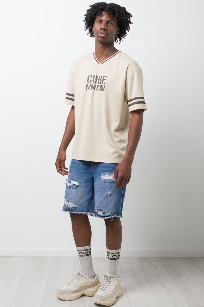 CUBE Short Sleeve T-Shirt Natural