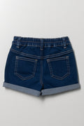 Denim Shorts Dark Blue (2)