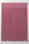 Fringed Guest Towel Pink