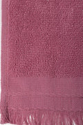 Fringed Guest Towel Pink (1)