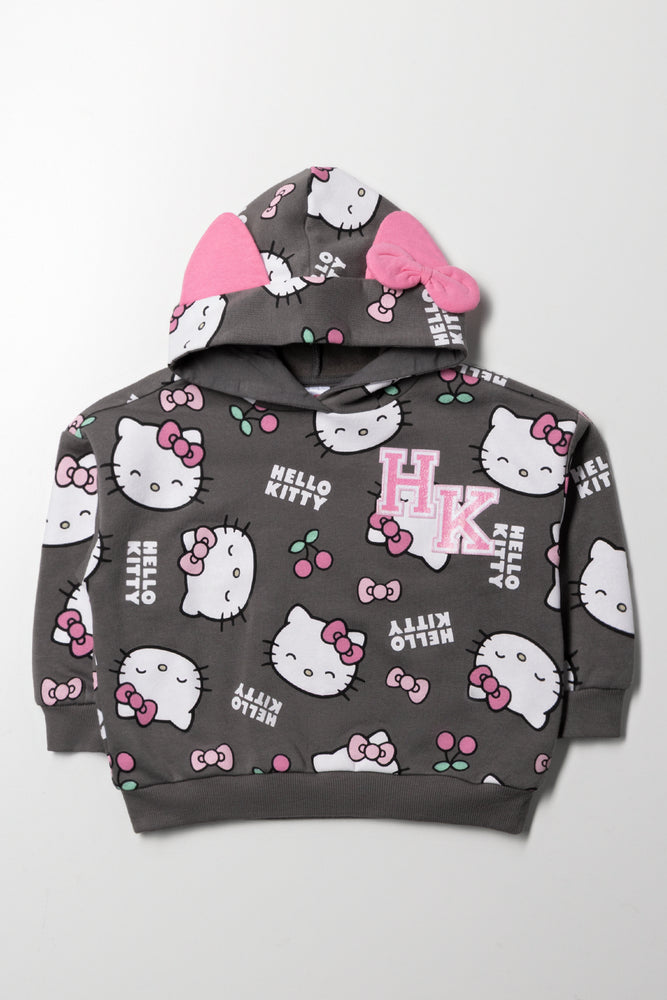 Hello Kitty Hoodie Charcoal