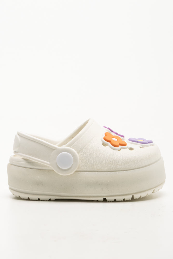 Light Up Clogs White
