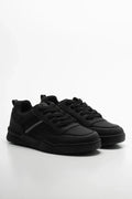 Lace Up Trainers Black