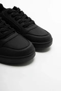 Lace Up Trainers Black (2)