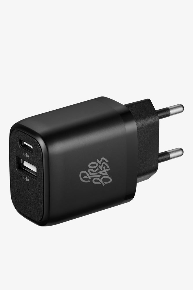 Pro Bass 12W Dual USB  & Type C Wall Charger (2)