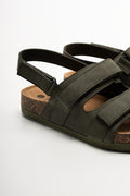 Double Band Sandals Green (3)