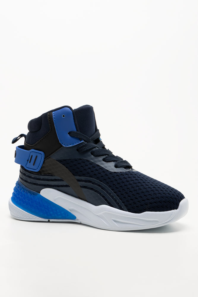 Light Up High Top Sneakers Navy (1)