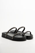 Diamante Sandals Black