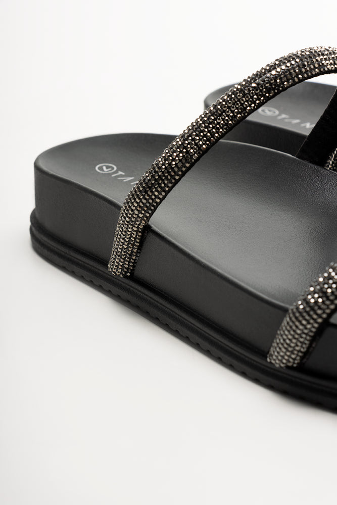 Diamante Sandals Black (3)