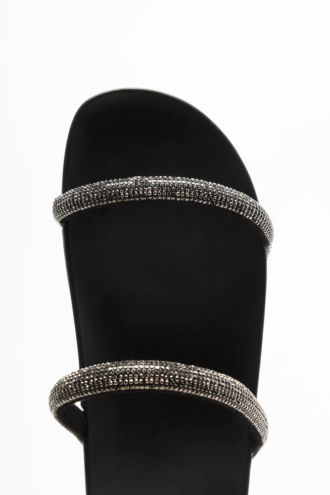 Diamante Sandals Black (4)