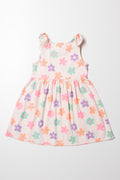Floral Sleeveless Dress Light Pink (2)