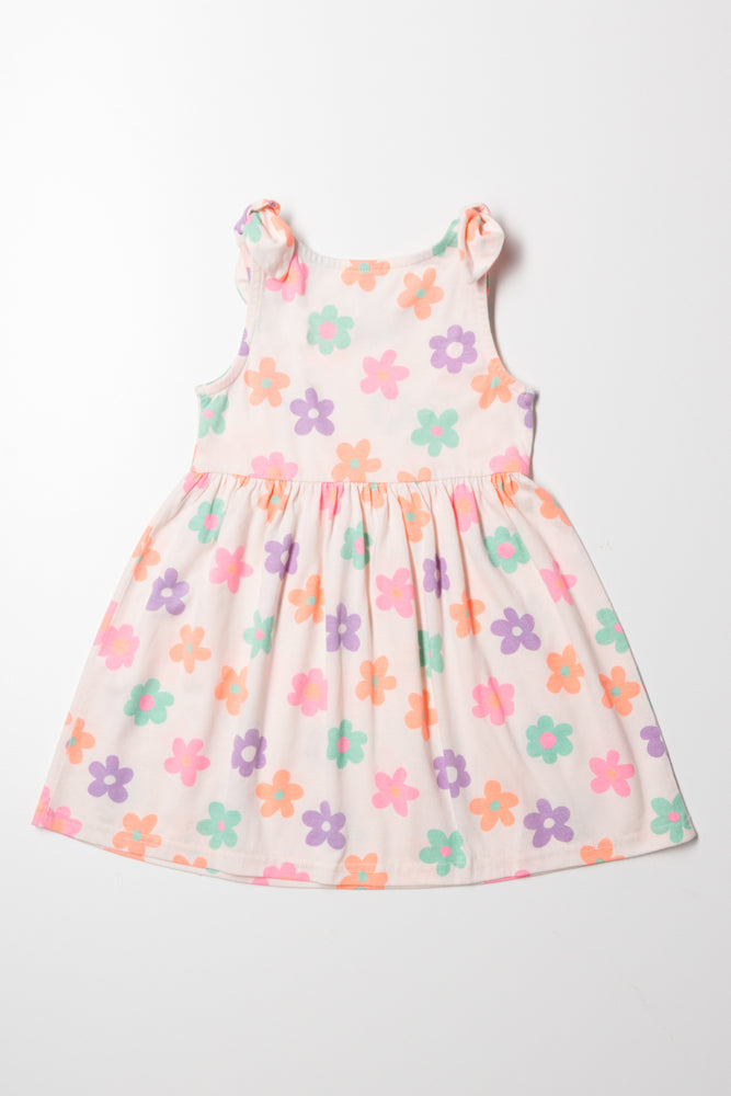 Floral Sleeveless Dress Light Pink (2)