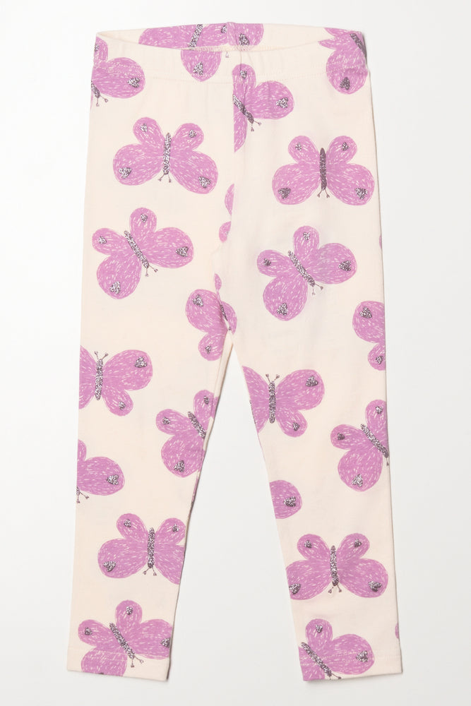 Butterfly Leggings Cream