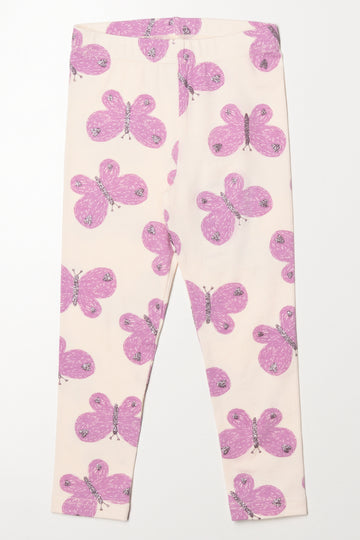 Butterfly Leggings Cream