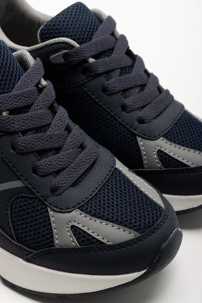 Retro Trainers Navy (2)